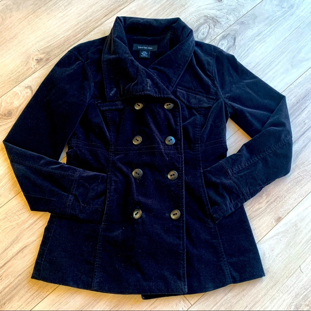 Calvin Klein double breasted peacoat